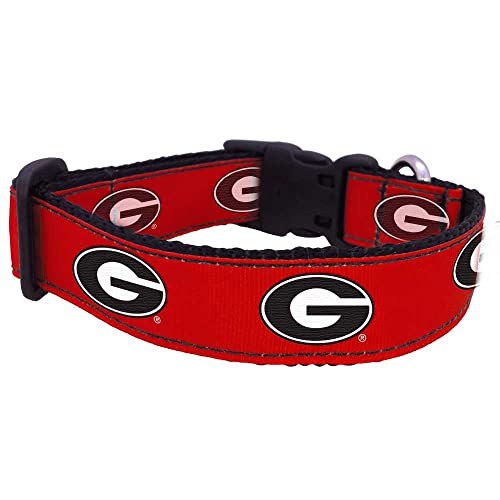 Georgia Bulldogs Dog Collar - Team Color, Small