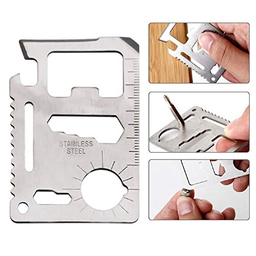 11-in-1 Multi-Tool for Men - Credit Card Size Survival Tool