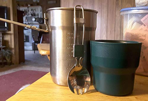 Portable Stainless Steel Folding Spoon & Spork Set for Camping
