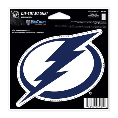 Tampa Bay Lightning Die-Cut Magnet - 4.5 Inch Weather Resistant