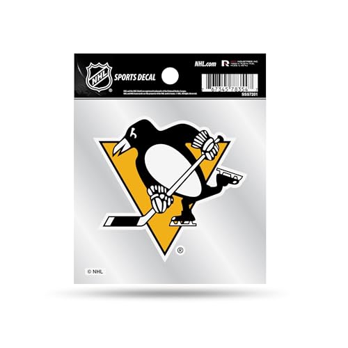 Pittsburgh Penguins 4"x4" Decal - Easy Peel & Stick