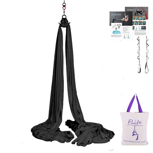 Aerial Yoga Hammock Kit - 10 Yards Durable Silk with Hardware