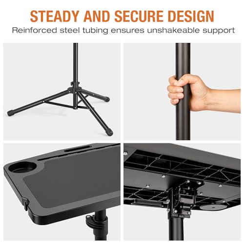 Adjustable Height Indoor Cycling Desk - Foldable Laptop Stand