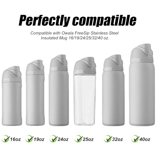 Replacement Silicone Stopper and Seal Ring Set for Water Bottles - Black