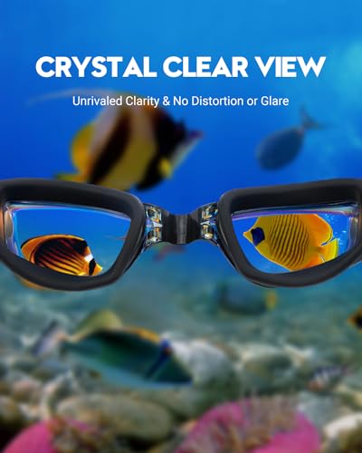 Anti-Fog Swim Goggles 2-Pack - No Leak Adult & Youth - Aqua & Double Aqua