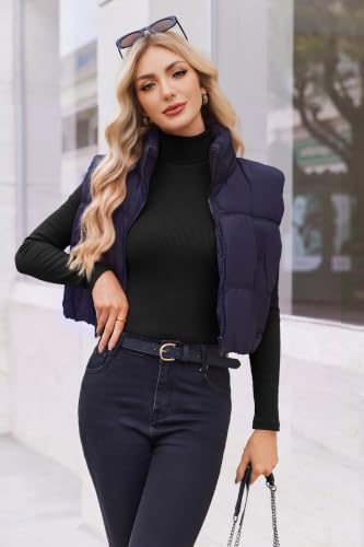 Womens Turtleneck Ribbed Long Sleeve Shirt - Medium Black