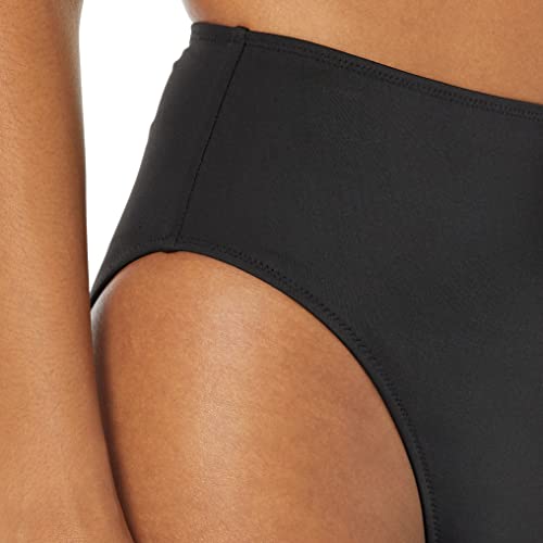 High Waist High Leg Bikini Bottom - Medium / Washed Black