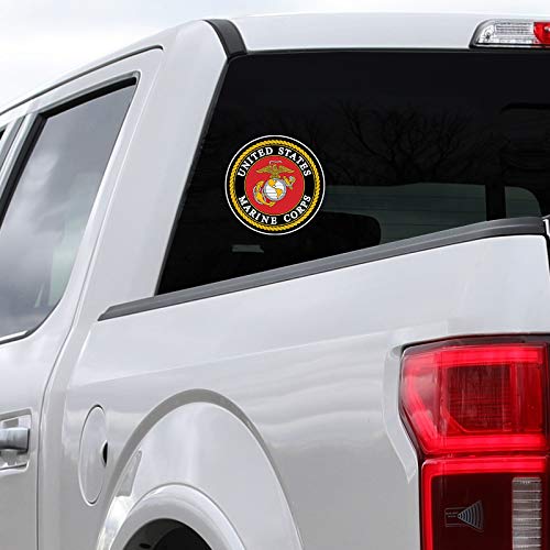 U.S. Marine Corps Die-Cut Vinyl Car Decal - Outdoor Use
