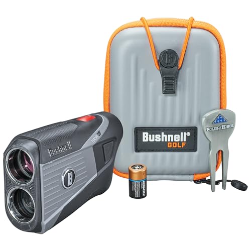 Golf Tour V5 Laser Rangefinder with BITE Magnetic Mount - Black
