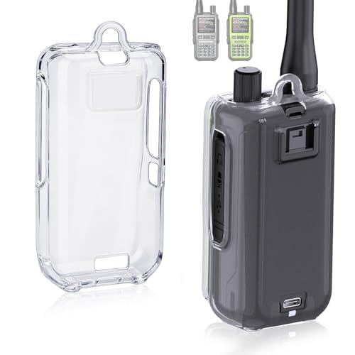 Clear Silicone Protective Case for UV-5R MINI & UV-5G MINI Walkie Talkies - Black
