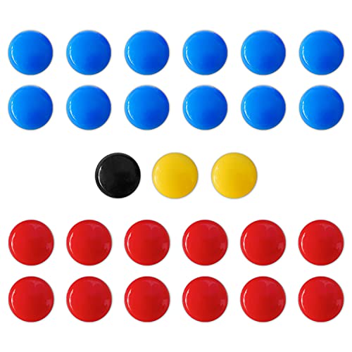Soccer Coaching Magnets Set - 27 Assorted Team & Referee Pieces