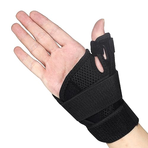 Adjustable Thumb Splint for Arthritis Pain Relief - Black