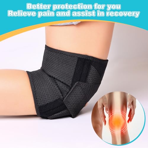 Knee Support Brace with Patella Gel Pad & Side Stabilizers - Breathable - X-Large
