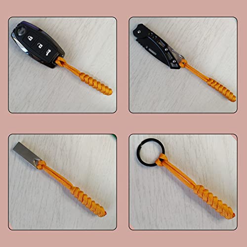 Paracord Zipper Pulls 4" – 10 Pack Hand-Woven Lanyards for Zippers, Knives, Backpacks