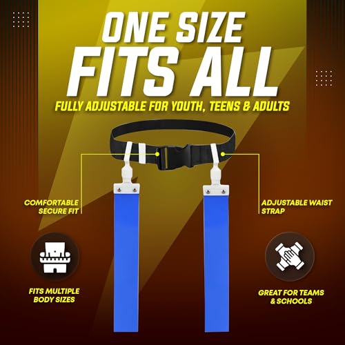 Flag Football Belt Set - Individual Blue