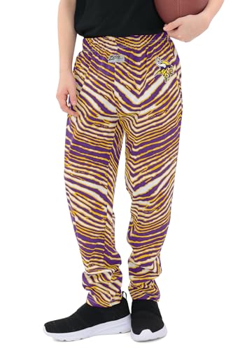NFL Kids Youth Z88 Zebra Pants - Minnesota Vikings, Size 8-10