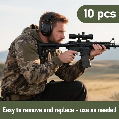 Rifle Scope Turret Dope Stickers - 370 Yardage Labels - 10 Pack