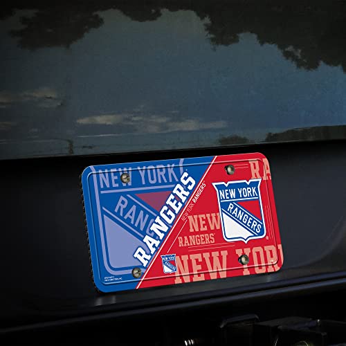 New York Rangers NHL Metal Auto Tag - 12" x 6" Durable Car Accessory