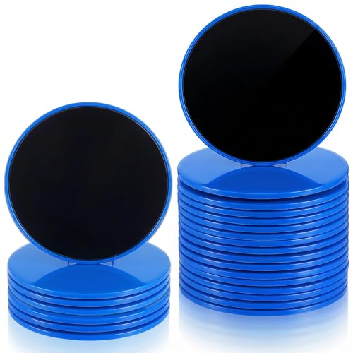 24 Pcs Dual-Sided Core Sliders for Abdominal Exercise - Blue