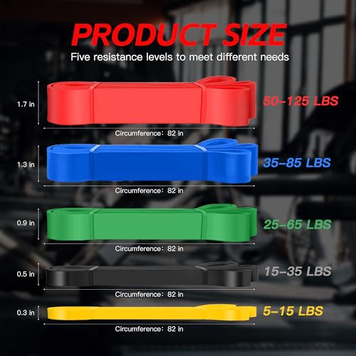Resistance Bands Set for Exercise, Stretching & Muscle Training