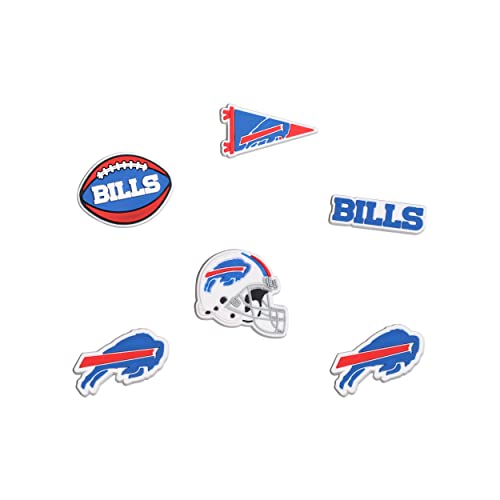 NFL Team Logo 6-Pack Shoe Charms for Unisex Adults