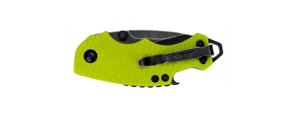 Kershaw 8700LIMEBWX Shuffle Blackwash Knife in Clam Packaging, Lime Green