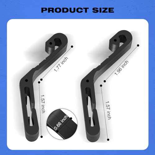 Hard Hat Light Clips,Helmet Light Holder Hook for Headlamp,Anti-Slip Stable Full Brim Hardhat Headlamp Accessory for Worker