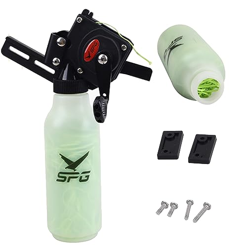 SPG Bowfishing Reel Bottle Fishing Reel Kit with 40M Line for Right Hand Compound & Recurve Bows
