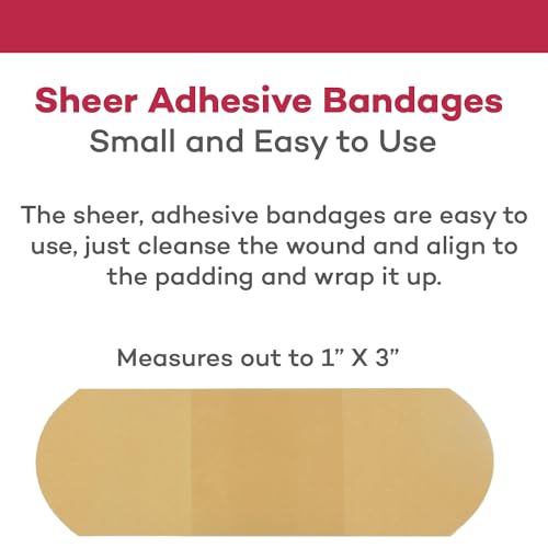 Sheer Plastic Adhesive Bandages - Latex Free, 200 Count (2 Pack)