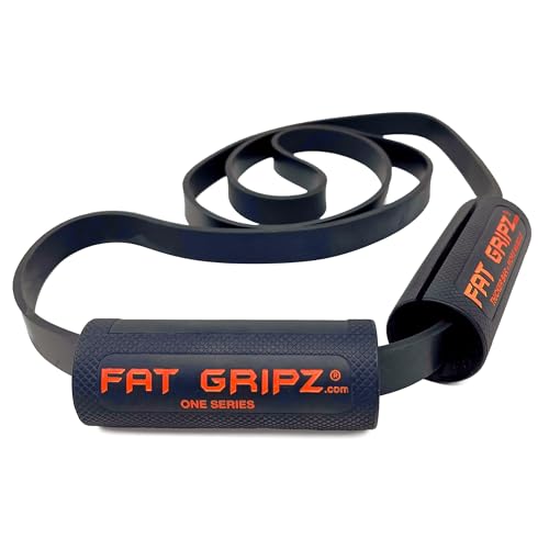 Fat Gripz Strength Builder - Black/Orange - 1.75 Inch Diameter