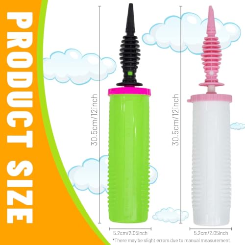 Portable Handheld Balloon Pump - Two-Way Dual Action, Green