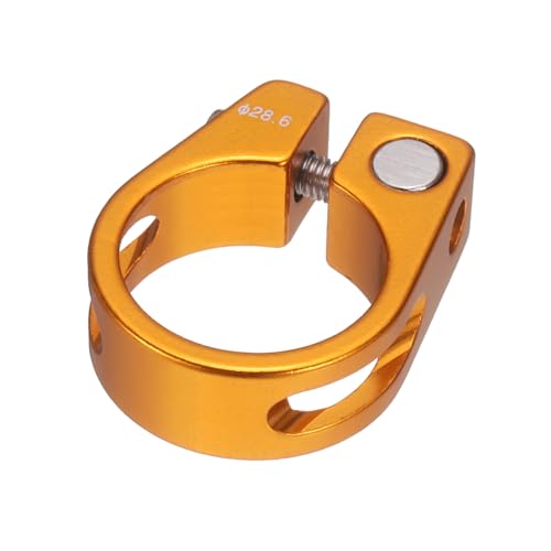 Bicycle Seat Post Clamp 28.6mm Aluminum Alloy - Gold