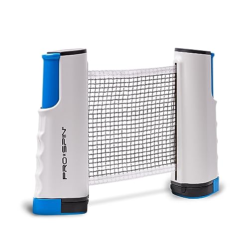 Retractable Ping Pong Net - 72" Table Tennis Net with Clamps - 1-Pack Blue