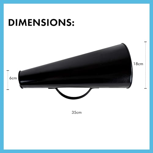 Vintage Style Large Metal Megaphone - Voice Amplifier