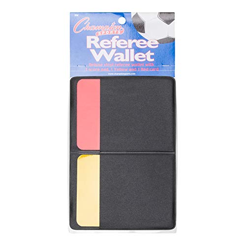 Referee Wallet with Cards and Pad - Black Vinyl Case