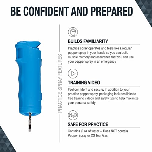 Practice Spray - Inert Water-Based Formula, 10-Foot Range, Ergonomic Grip