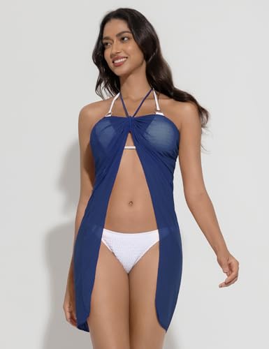 Women's Semi-Sheer Sarong Cover Up - Bikini Wrap