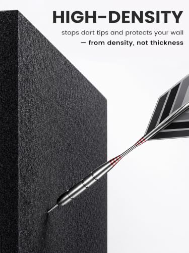 Felt Dart Board Wall Protector - Foldable Rectangle - Black