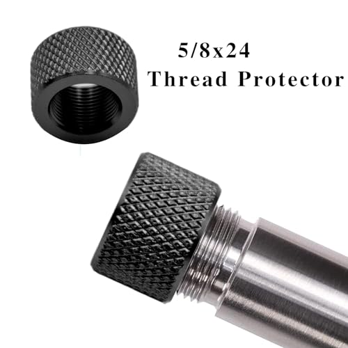 Aluminum Thread Protector 5/8''-24 TPI for Machinery, Durable Black Finish