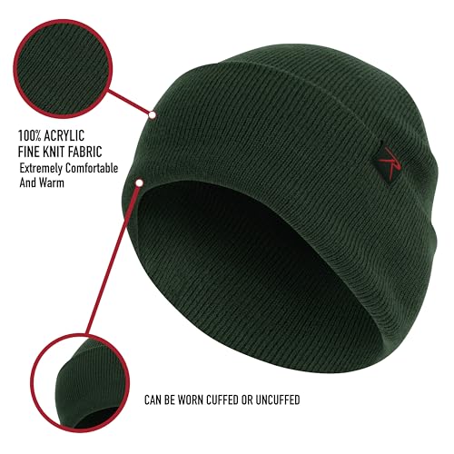 Rothco Deluxe Fine Knit Watch Cap - Navy Blue Beanie Hat