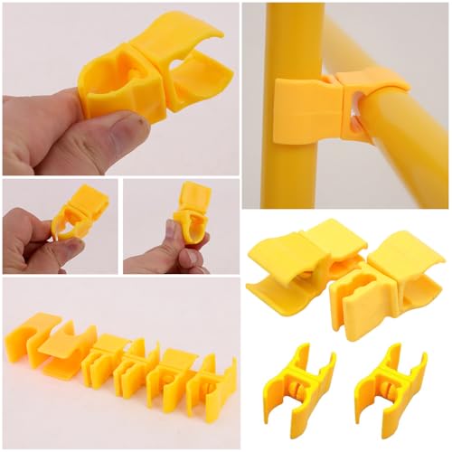 Agility Pole Clip Buckle Set - 6 Pack Rotatable Connectors