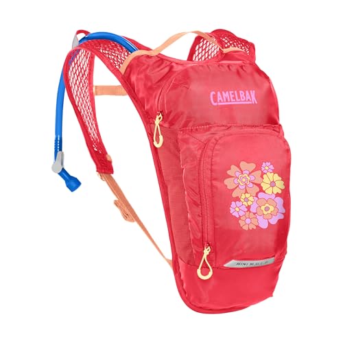 Kids Hydration Backpack - Lightweight Mini M.U.L.E. Pack with 50oz Reservoir - Pink/Flowers