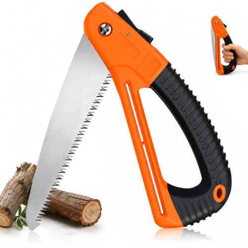 Folding Camping Saw with Safety Hand Guard and SK5 Blade