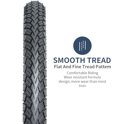 700C Gravel Bike Tires 45mm Wide 2-Pack - Durable Folding Tubeless Compatible