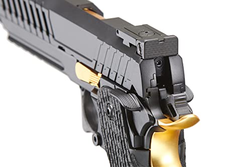 Hi-Capa Gas Blowback Airsoft Pistol - Full Steel - Black & Gold