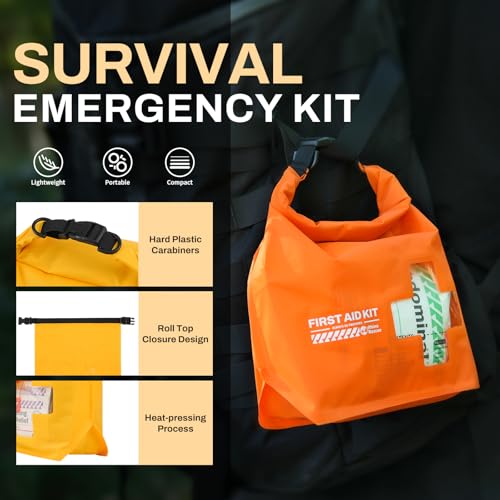Waterproof Marine First Aid Kit with Dry Bag | 105 Essentials for Outdoor Safety