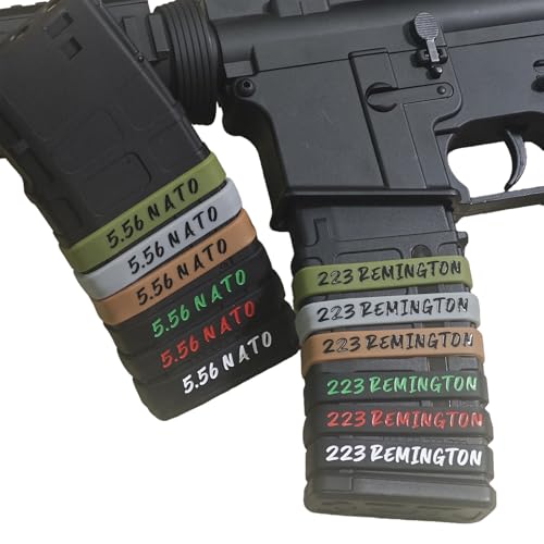 Magazine Marking Bands for .223 Remington - 12 Pack Gray-Black