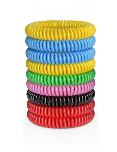 Mosquito Repellent Bracelets - 12 Pack DEET-Free for Adults & Kids