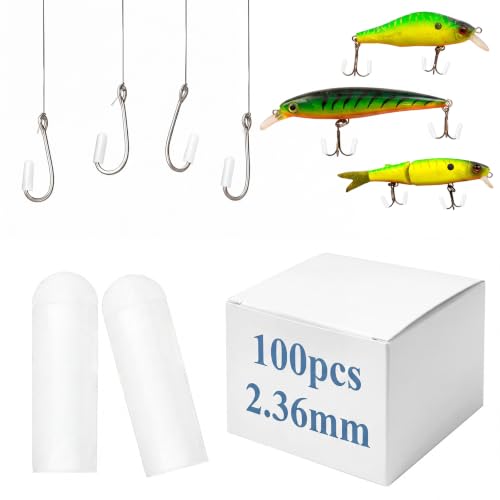 Fishing Hook Covers - Rubber Barb Protector Cap, 100 Pcs, 2.3mm