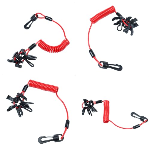 Universal Marine Jet Ski Kill Switch Lanyard - Safety Key
